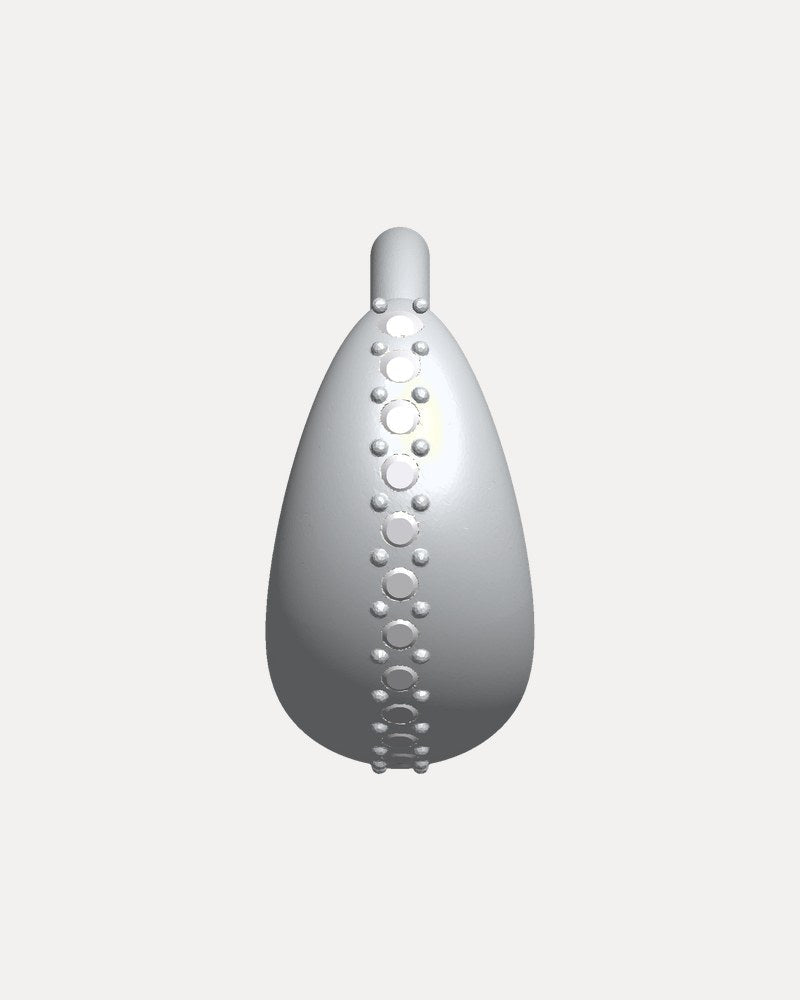 ray_line drop pierce silver