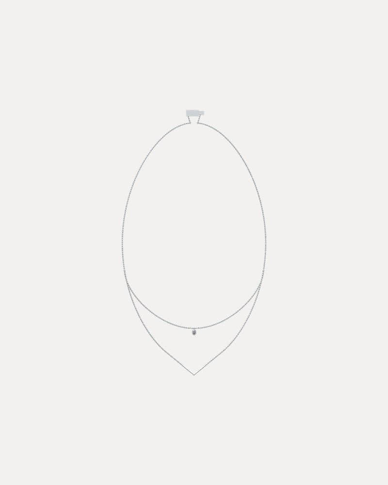 ray_prism necklace silver